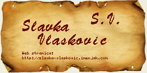 Slavka Vlašković vizit kartica